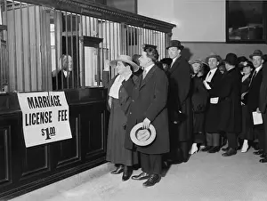 Fianc: Couples lined up in New York City to apply for their