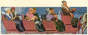 Smokes: Three Couples in Sleigh