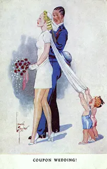 Rationed: Coupon Wedding - Cloth in short supply