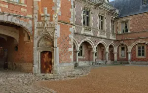 Noailles: Cour d'Honneur, Chateau de Maintenon, Eure-et-Loir, France