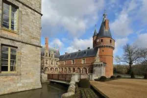 Noailles: Cour d'Honneur, Chateau de Maintenon, Eure-et-Loir, France