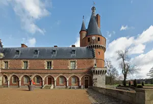 Noailles: Cour d'Honneur, Chateau de Maintenon, Eure-et-Loir, France
