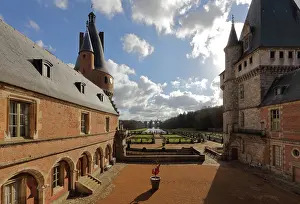 Noailles: Cour d'Honneur, Chateau de Maintenon, Eure-et-Loir, France