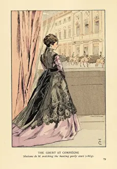 Mantelet: The court at Compiegne, 1869