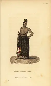 Daniell: Court dress of Java, Indonesia