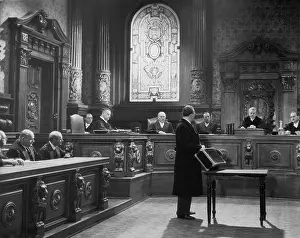 Proceedings: Court scene from a movie