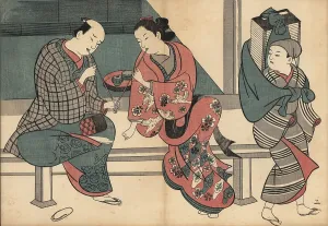 Errand: Courtesan and customer sharing a tobacco pipe