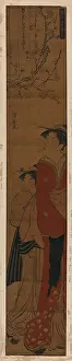Courtesans: Courtesans beneath plum blossoms