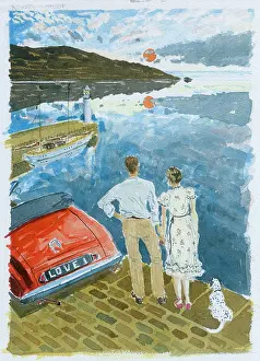 Alsop: Courting couple overlooking the harbour