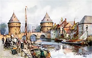 Courtrai: COURTRAI/BRIDGE TOWERS