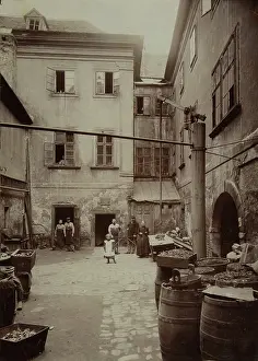 Backyards: Courtyard in Althangasse 13 corner Fechtergasse