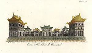 Bernieri: Courtyard of the audience room in the Imperial