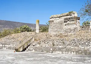 Plaza: Courtyard D, Columns Group, Mitla, Oaxaca, Mexico