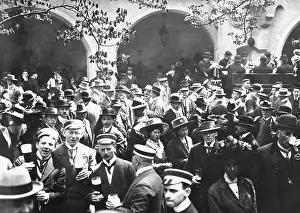 Maibock: At the Courtyard of the Hofbraeuhaus in Munich, 1912