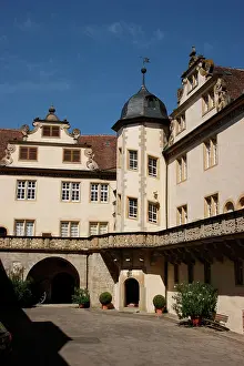 Hohenlohe: Courtyard, Langenburg Castle, Baden Wurttemberg, Germany