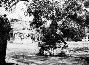 Llama: Courtyard, Llama Temple, Beijing, China, early 1900s