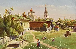 Polenov: A courtyard in Moscow