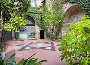 Barri: Courtyard, Museum of Jewish History, Girona, Catalonia