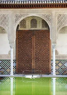 Marquetry: Courtyard of the Myrtles, Comares Palace, Alhambra