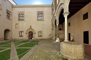 Sicilia: Courtyard, Palazzo Abatellis, Palermo, Sicily, Italy