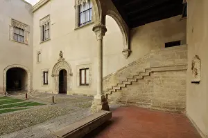 Sicilia: Courtyard, Palazzo Abatellis, Palermo, Sicily, Italy