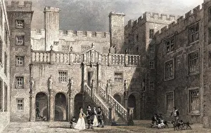 Chillingham: Courtyard scene at Chillingham Castle