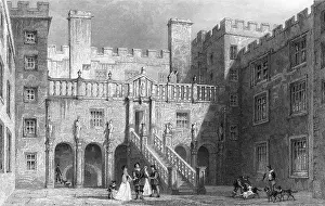 Chillingham: Courtyard scene at Chillingham Castle