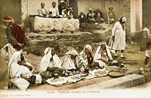 Kerbstones: Couscous sellers - Tunis, Tunisia
