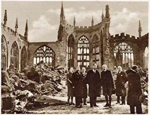 Haigh: Coventry Cathedral - damaged by air-raid 1940