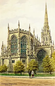Warks: Coventry Cathedral (old), Warwickshire