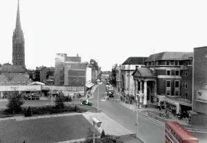 Broadgate: Coventry, High Street and Broadgate c1955