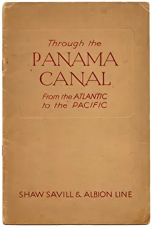 Savill: The front cover of the book, Through the Panama Canal