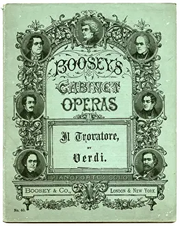 Operatic: Front cover, Boosey's Cabinet Operas, Il Trovatore, Verdi