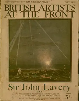 Lavery: Front cover, British Artists at the Front, WW1
