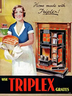 Grate: Cover for Brochure advertising Triplex Grates / Ranges
