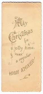 Kicker: Front cover of a Christmas card