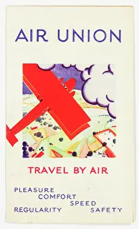 Timetable: Cover design, Air Union timetable