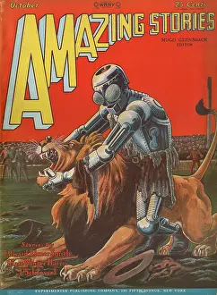 Robots: Cover design, Amazing Stories