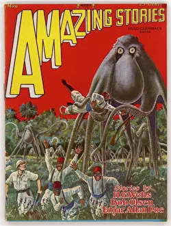 Octopi: Cover design, Amazing Stories