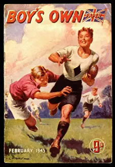 Tackling: Cover design, Boy's Own Paper