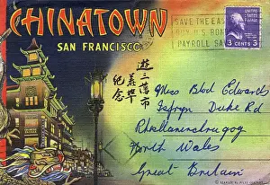 Postage: Cover design, Chinatown, San Francisco, California, USA