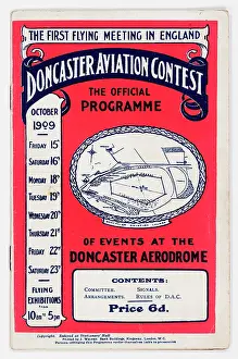 Doncaster: Cover design, Doncaster Aviation Contest Programme