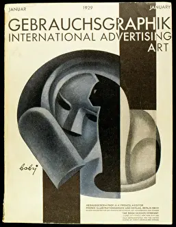 Bilingual: Cover design, Gebrauchsgraphik magazine