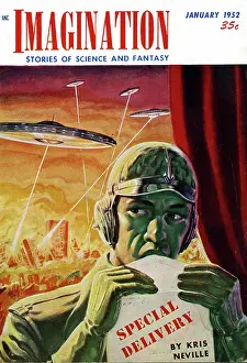 Envelope: Cover design, Imagination, Stories of Science and Fantasy