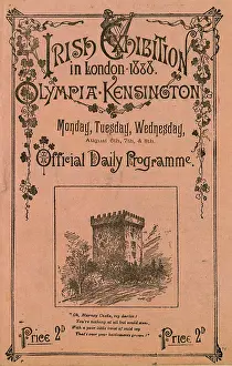 Harp: Cover design, Irish Exhibition Programme, Olympia, London