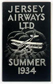 Timetable: Cover design, Jersey Airways timetable