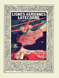 Tangier: Cover design, Latecoere Airlines timetable