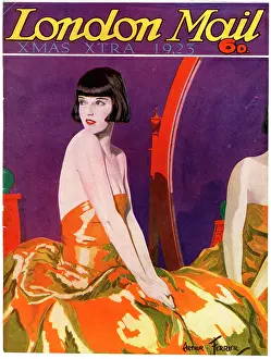 Satin: Cover design, London Mail, Christmas Extra 1923