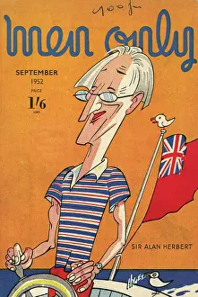 Motorboat: Cover design, Men Only, Sir Alan Herbert