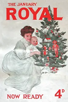Fourpence: Cover design, Mother and baby